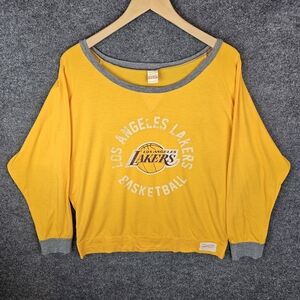 Retro‎ Court Queen: Vintage Vibe LA Lakers Raglan Long Sleeve Tee